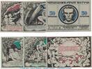 Serienscheine DE 6 Scheine kpl. Notgeld Stadt Weimar 1398.5 , Set mit 6 Scheinen in kfr. von 1921 , Thüringen -