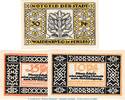 Notgeld DE 3 Scheine kpl. Notgeld Stadt Waldenburg 1371.14 , Set mit 3 Scheinen -B- in kfr. o.D. Schlesien -