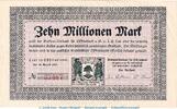Großnotgeld Inflation 10 Millionen Mark Notgeld Molkereiverband Leer, 10 Millionen Mark Schein in kfr. Keller 2981.a NDS -