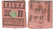 Notgeld Deutschland 20 Pfennig Schein Briefmarken-Notgeld Tietz Berlin , 20 Pfennig Schein in gbr. Tieste 0460.260.03 -