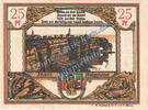 Notgeld 25 Pf. --Dunkle Kreuze-- Helgoland , Notgeld 25 Pfennig --dunkle Kreuze-- in kfr. M-G 595.5 , Schleswig -
