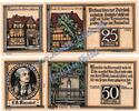 Notgeld 4 Scheine -KAHLA- Quedlinburg , Notgeld Set mit 4 Scheinen -KAHLA- in kfr. M-G 1087.2 Seriennotgel -