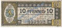 Notgeld DE 10 Pf. Biberach , Notgeld 10 Pfennig Schein in kfr. Tieste 0600.05.05 Württemberg 1918 -