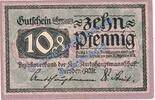 Notgeld 10 Pf. Dresden , Notgeld 10 Pfennig Schein in kfr. Tieste 1480.30.01 , Sachsen o.D. -