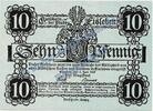 Notgeld De 10 Pf. Eisleben , Notgeld 10 Pfennig Schein in kfr. Tieste 1640.10.02 , Sachsen 1917 -