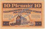 Notgeld De 10 Pf. Chemnitz , Notgeld 10 Pfennig Schein in kfr. Tieste 1135.15.03 , Sachsen o.D. -
