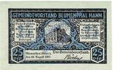 Kleingeld 1914-1922 DE 25 Pf. Blumenthal , Notgeld 25 Pfennig Schein in kfr. Tieste 0760.10.15 , NDS von 1920 -