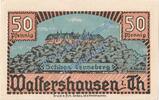 Notgeld De 50 Pf. Waltershausen , Notgeld 50 Pfennig Schein in kfr. M-G 1374.1 , Thüringen 1921 -