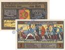 Notgeld De 1 Mk. Nr.1 Barntrup , Notgeld 1 Mark Schein Nr.1 in kfr. M-G 66.1 , NRW 1921 Seriennotgeld -
