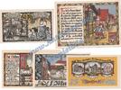 Notgeld DE 5 Scheine kpl. Brakel , Notgeld Set mit 5 Scheinen -blau- in kfr. M-G 150.1 , Westfalen 1921 -