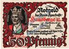 Notgeld De 50 Pf. -D- Hausberge , Notgeld 50 Pfennig Schein -D- in kfr. M-G 585.1.a , Westfalen 1921 -