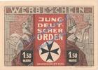 Notgeld De 1,50 Mk. Kiel , Notgeld 1,50 Mark -Jungdeutscher Orden- in kfr. M-G 694.1 , Schleswig -