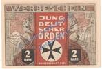 Notgeld De 2 Mk. Kiel , Notgeld 2 Mark -Jungdeutscher Orden- in kfr. M-G 694.1 , Schleswig -