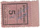 Notgeld De 5 Pf. Bremen , Notgeld Wiegers 5 Pfennig in kfr. Tieste 0895.145.10 , NDS / HB o.D. -