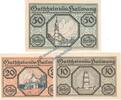 Notgeld AT 3 Scheine kpl. Hallwang , Notgeld Set mit 3 Scheinen in kfr. K-K 346.I.a , Salzburg 1920 -