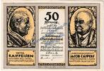 Notgeld De 50 Pf. -Nächstenliebe- Köln Dellbrück , Notgeld 50 Pfennig -Vs. gelb- in kfr. M-G 719.1.a , NRW 1921 -