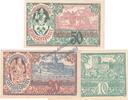 Notgeld AT 3 Scheine kpl. Langenstein, Notgeld Set mit 3 Scheinen in kfr. K-K 502.I.a , Oberösterreich o.D -