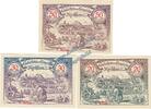 Notgeld AT 3 Scheine kpl. Kirchham , Notgeld Set mit 3 Scheinen in kfr. K-K 446.I.a , Oberösterreich o.D. -