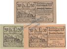 Notgeld AT 3 Scheine kpl. Kreisbach , Notgeld Set mit 3 Scheinen in kfr. K-K 470.d , NOE von 1920 -