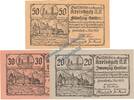 Notgeld AT 3 Scheine kpl. Kreisbach , Notgeld Set mit 3 Scheinen in kfr. K-K 470.e , NOE von 1920 -