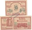 Notgeld AT 3 Scheine kpl. Krummnussbaum , Notgeld Set mit 3 Scheinen in kfr. K-K 488.I.d , NOE von 1920 -