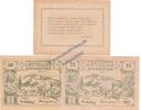 Notgeld AT 3 Scheine kpl. Mitterbach , Notgeld Set mit 3 Scheinen -grün- in kfr. K-K 618.I.c , OOE 1920 -