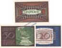 Notgeld AT 3 Scheine kpl. Neufelden , Notgeld Set mit 3 Scheinen in kfr. K-K 644.I.a-b Oberösterreich o.D -