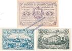 Notgeld AT 3 Scheine kpl. Naarn , Notgeld Set mit 3 Scheinen in kfr. K-K 642.I.a , Oberösterreich von 1920 -