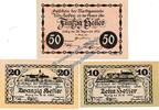 Notgeld AT 3 Scheine kpl. Neuhofen , Notgeld Set mit 3 Scheinen in kfr. K-K 648.a Oberösterreich von 1920 -