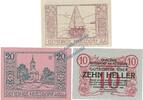 Notgeld AT 3 Scheine kpl. Nussdorf , Notgeld Set mit 3 Scheinen in kfr. K-K 677.a , Oberösterreich 1920 -