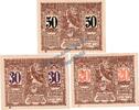 Notgeld AT 3 Scheine kpl. -B- Oberschlierbach , Notgeld Set mit 3 Scheinen -B- in kfr. K-K 694.I.c , OOE 1920 -