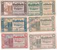Notgeld AT 7 Scheine kpl. Pöchlarn , Notgeld Set mit 7 Scheinen in kfr. K-K 755.III , Niederösterreich o.D -