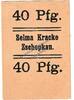 Notgeld De 40 Pf. Zschepkau , Notgeld 40 Pfennig Schein in kfr. Tieste 8265.05.04 , Sachsen o.D. -