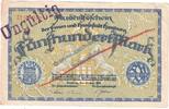 Großnotgeld De. 500 Mk. Hamburg , Banknote 500 Mark Schein in gbr.E , Müller 1975.2 , Hamburg von 1922 -
