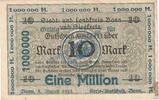 Inflation De. 1 Mio. Mk. Bonn , Banknote 1 Million Mark Schein in gbr. Keller 520... Rheinland von 1923 -