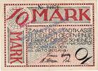 Großnotgeld De. 10 Mk. Rendsburg , Banknote 10 Mark Schein in gbr.E , Geiger 447.02 Schleswig von 1918 -