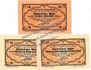 Serienscheine DE 3 Scheine kpl. Langenaltheim , Notgeld Set mit 3 Scheinen -Stpl- in kfr. M-G 766.4 Bayern 1917 -
