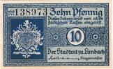 Notgeld De 10 Pf. Limbach , Notgeld 10 Pfennig Schein in kfr. Tieste 3630.10.10 , Sachsen o.D. -
