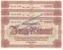 3. Reich - Notausgaben 3 x 20 Mk. -Kn fortl- Banknote , 20 Reichsmark -3 x fortl. KN- in kfr. DEU-262, Ros.186, P.187 , 1945 -
