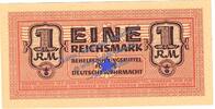 3. Reich - Wehrmacht 1 Mk. Banknote , 1 Mark Schein in kfr. DWM-6, Ros.505, M.36, Wehrmacht - 3.Reich -