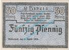 Kleingeld 1914-1922 50 Pf. Westerland , Notgeld 50 Pfennig Schein in kfr. Tieste 7860.110.30 Schleswig 1919 -