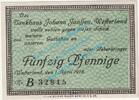 Notgeld DE 50 Pf. Westerland , Notgeld 50 Pfennig Schein in kfr. Tieste 7860.110.20 Schleswig 1918 -