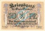 Notgeld DE 50 Pf. Weimar , Notgeld 50 Pfennig Schein in kfr. Tieste 7775.15.10 , Thüringen 1917 -