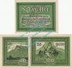 Notgeld AT 3 Scheine kpl. Siezenheim , Notgeld Set mit 3 Scheinen in kfr. K-K 996.I.a , Salzburg 1920 -
