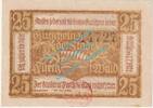 Notgeld De 25 Pf. Furth i.W. Notgeld 25 Pfennig Schein in kfr. Tieste 2095.05.05 , Bayern von 1920 -