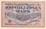 Inflation DE 100 Mio. Mk. Ahrweiler , Notgeld 100 Millionen Mark -v.Kreise- in kfr. Keller 28.a , RHL 1923 -