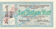 Inflation DE 1 Mia. Mk. Coblenz , Notgeld 1 Milliarde Mark Schein in kfr. Keller 866.w , Rheinland 1923 -