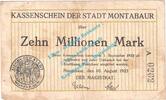 Inflation DE 10 Mio. Mk. Montabaur , Notgeld 10 Millionen Mark Schein in gbr. Keller 3598.a , Hessen 1923 -