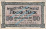 Kaiserreich WW1 Russland 50 Mk. Banknote , 50 Mark Schein Kowno 1918 in gbr. EWK-45 , Kaiserreich - WW1 Russland -