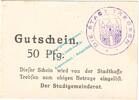 Notgeld DE 50 Pf. Trebsen , Notgeld 50 Pfennig Schein in kfr. Tieste 7405.05.06 , Sachsen o.D. -